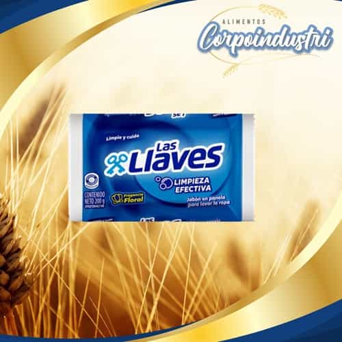 JABON PANELA LAS LLAVES 44 UND 200GR - Limpieza en Corpoindustri