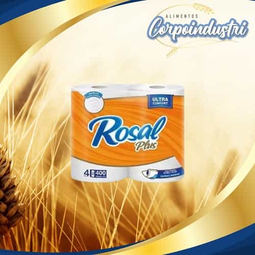 PAPEL HIG ROSAL NARANJA 12X4 400HJS - Perfumeria en Corpoindustri