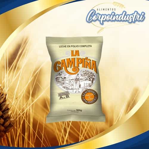 LECHE EN POLVO LA CAMPIÑA 12 UND 800GR - Viveres en Corpoindustri
