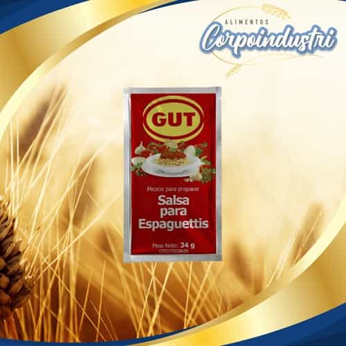 SALSA PARA PASTA GUT 18 UND 34GR BLIS - Viveres en Corpoindustri