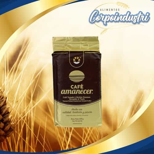 CAFE AMANECER 12 UND 250GR (3KG) - Viveres en Corpoindustri