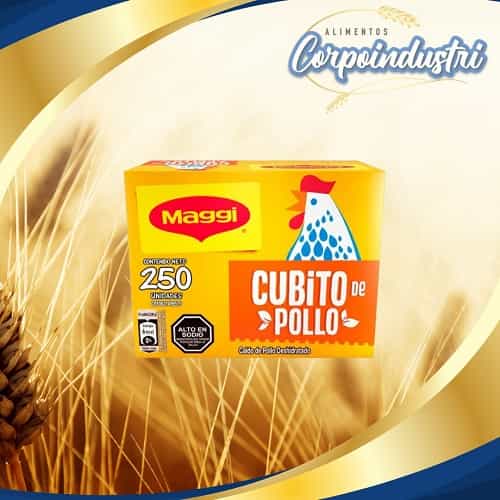 CUBITO MAGGI 1 CAJA 250 UND - Viveres en Corpoindustri