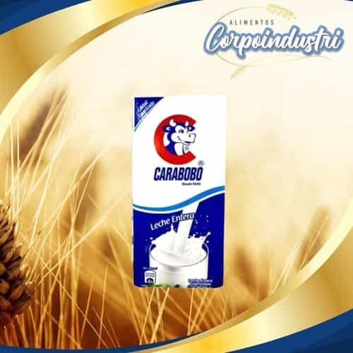 LECHE LIQ CARABOBO ENTERA 12 UND 1LT - Viveres en Corpoindustri