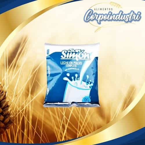 LECHE EN POLVO SAN SIMON 24 UND 125GR - Viveres en Corpoindustri