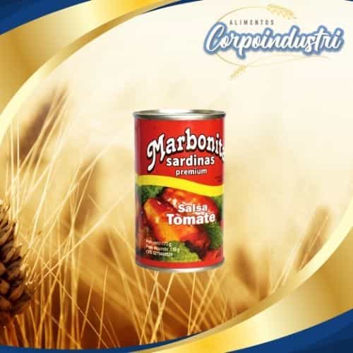 SARDINA MARBONITA TOMATE 24 UND 170GR - Viveres en Corpoindustri