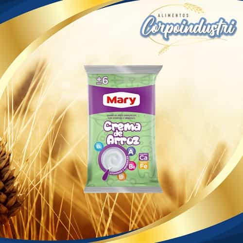 CREMA DE ARROZ MARY 24 UND 450GR - Viveres en Corpoindustri
