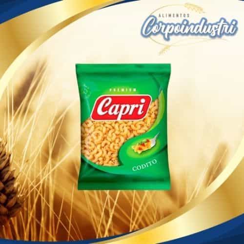 PASTA CORTA CAPRI CODITO 12 UND 1KG - Viveres en Corpoindustri