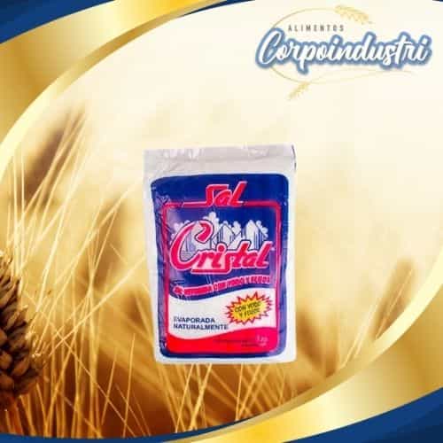 SAL CRISTAL 25 UND 1KG - Viveres en Corpoindustri