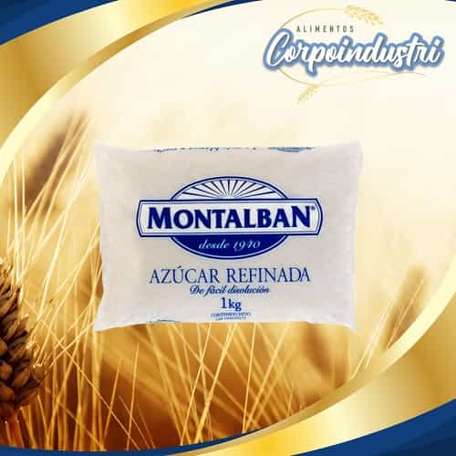 AZUCAR MONTALBAN 20 UND 1KG BOLSA - Viveres en Corpoindustri