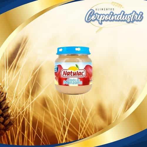 COMPOTA NATULAC MANZANA 24 UND 113GR - Viveres en Corpoindustri