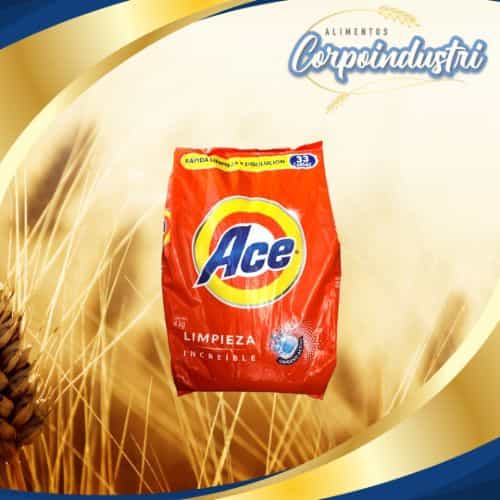 JABON EN POLVO ACE 1 UND 4KG - Limpieza en Corpoindustri
