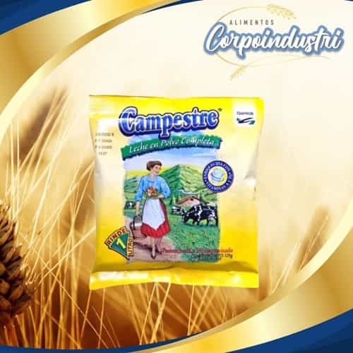 LECHE EN POLVO CAMPESTRE 48 UND 125GR - Viveres en Corpoindustri