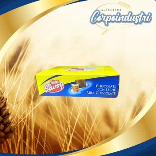 CHOCOLATE SAVOY PEQ 12 UND 30GR - Confiteria en Corpoindustri