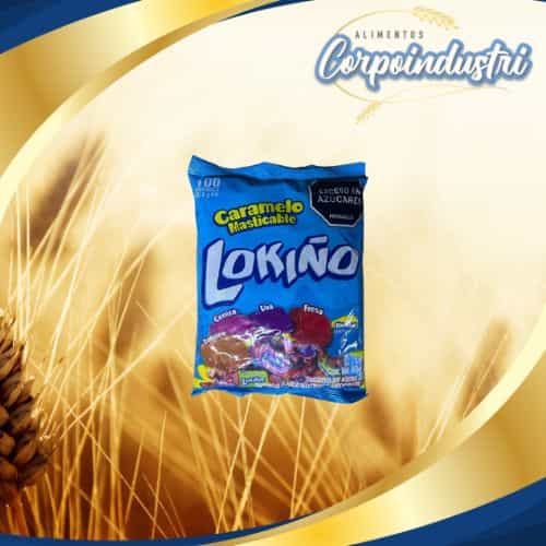 CARAMELO LOKIÑO 1 PAQ 100 UND - Confiteria en Corpoindustri