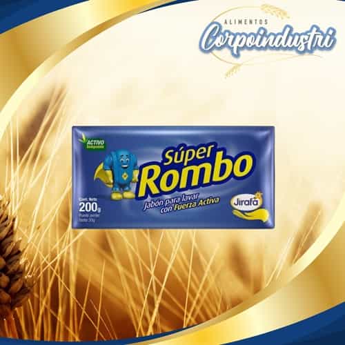 JABON PANELA ROMBO 25 UND 200GR - Limpieza en Corpoindustri