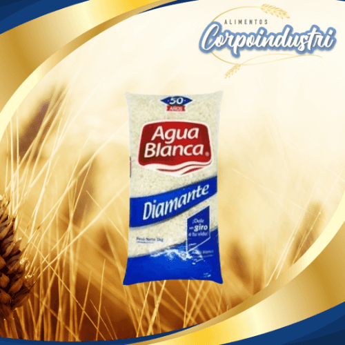 ARROZ AGUA BLANCA DIAMANTE 24 UND 900GR - Viveres en Corpoindustri