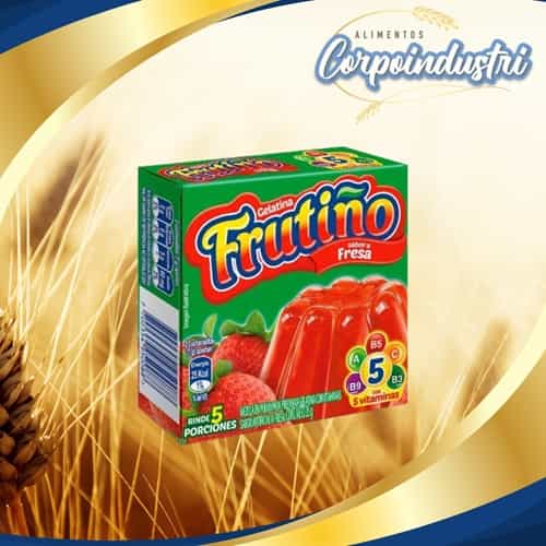GELATINA FRUTIÑO 1 PAQ 4 CAJAS - Confiteria en Corpoindustri