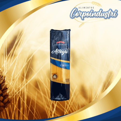 PASTA LARGA ALLEGRI VERMI 12 UND 500GR - Viveres en Corpoindustri