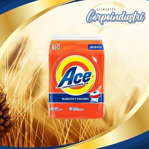 JABON EN POLVO ACE 10 UND 800GR