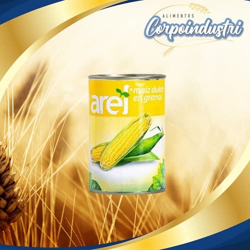 MAIZ DULCE AREL 12 UND 400GR - Viveres en Corpoindustri