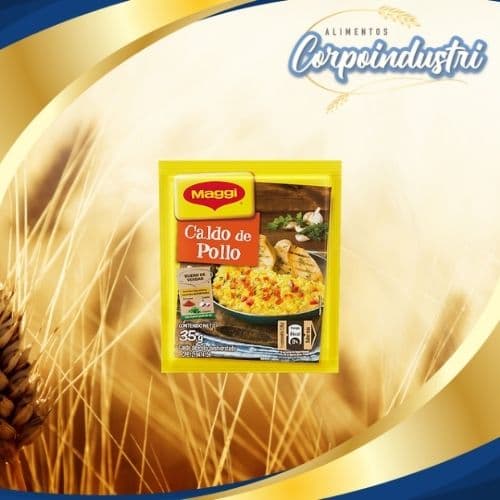CALDO DE POLLO MAGGI 12 UND 35GR - Viveres en Corpoindustri