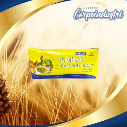 CALDO DE POLLO LAILA 1 CAJA 42 SOBRES