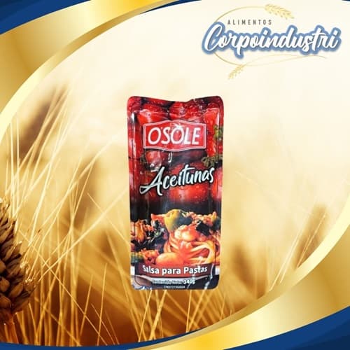 SALSA PASTA OSOLE ACEITUNA 24 UND 340GR