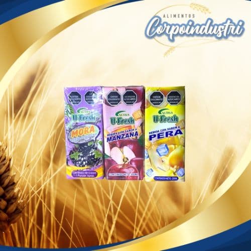 JUGOS U-FRESH SURTIDOS BS 24 UND 200ML