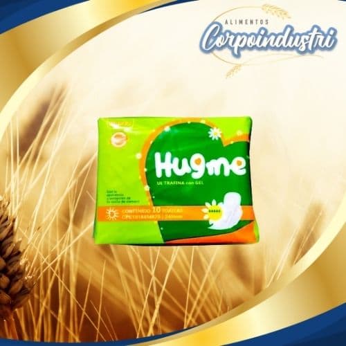 TOALLAS SNTARIA HUGME VERDE DIA BS 1X30P