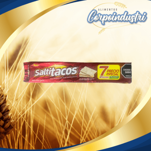 GALLETAS SALTITACOS 24 PAQ 7 TACOS