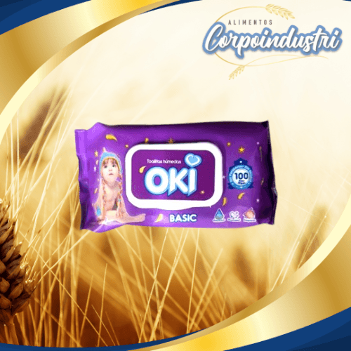 TOALLAS HUMEDAS OKI 24 PAQ 100 HOJAS