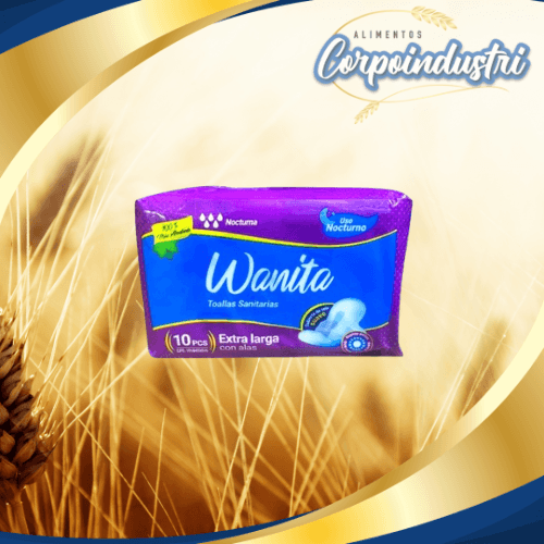 TOALLAS SANTARIAS WANTA NO 20 PAQ 10 UND