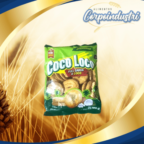 GALLETA COCO LOCO 40 UND 180GR