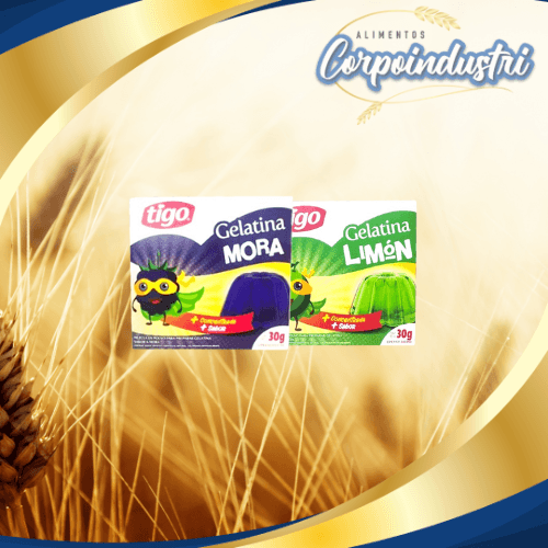 GELATINA TIGO SURTIDAS 36 UND 30GR - Confiteria en Corpoindustri
