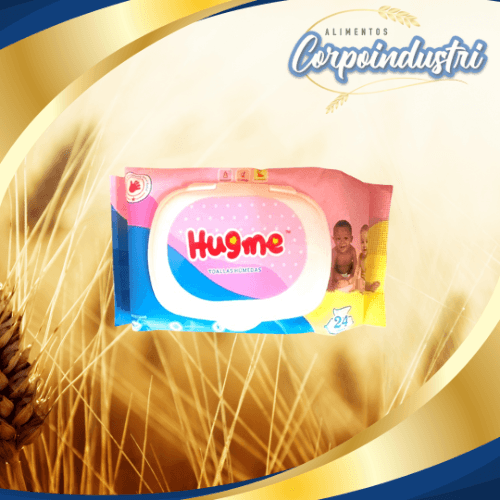 TOALLAS HUMEDAS HUGME 24 UND 48 PAQ
