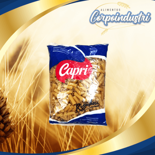 PASTA CORTA CAPRI E/E RIGAT 12 UND 1KG