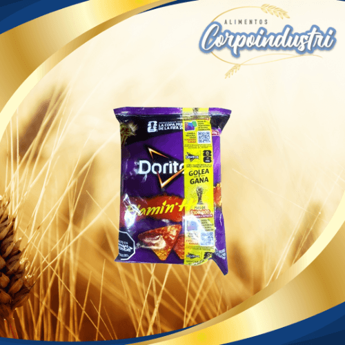 DORITOS FLAMIN HOT 1 TIRA 12 UND 45GR