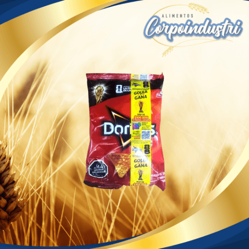 DORITOS QUESO 1 TIRA 12 UND 45GR