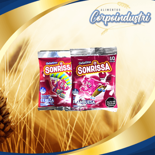 GELATINA SONRISA SURT 1 DISPLAY 132GR - Confiteria en Corpoindustri