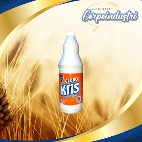 CLORO KRIS 12 UND 1LT - Limpieza en Corpoindustri