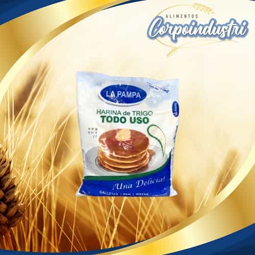 HARINA TRIGO LA PAMPA T. U 10 UND 900GR - Viveres en Corpoindustri