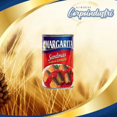 SARDINA MARGARITA TOMATE 20 UND 170GR - Viveres en Corpoindustri