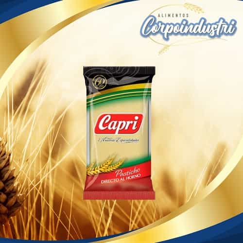 PASTA PARA PASTICHO CAPRI D/H 12UND 250G - Viveres en Corpoindustri