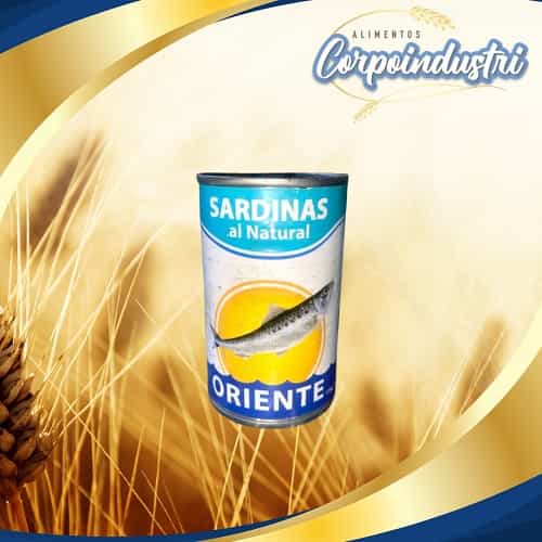 SARDINA ORIENTE EN AGUA 24 UND 170GR - Viveres en Corpoindustri