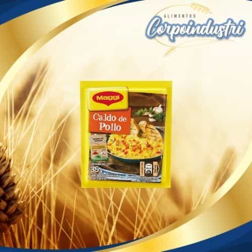 CALDO DE POLLO MAGGI 12 UND 35GR - Viveres en Corpoindustri