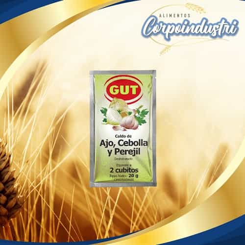 AJO CEBOLLA Y PEREJIL GUT 18 UND 20GR - Viveres en Corpoindustri