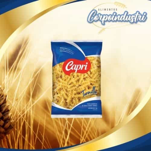 PASTA CORTA CAPRI E/E TORN 12 UND 1KG - Viveres en Corpoindustri
