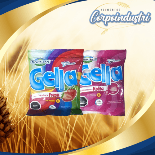GELATINA GELLA 12 UND 90GR - Confiteria en Corpoindustri