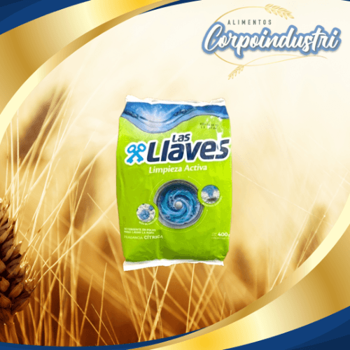 JABON EN POLVO LAS LLAVES ACTV 15U 400GR