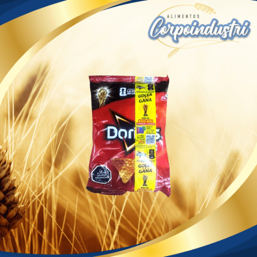 DORITOS QUESO 1 TIRA 12 UND 45GR - Confiteria en Corpoindustri